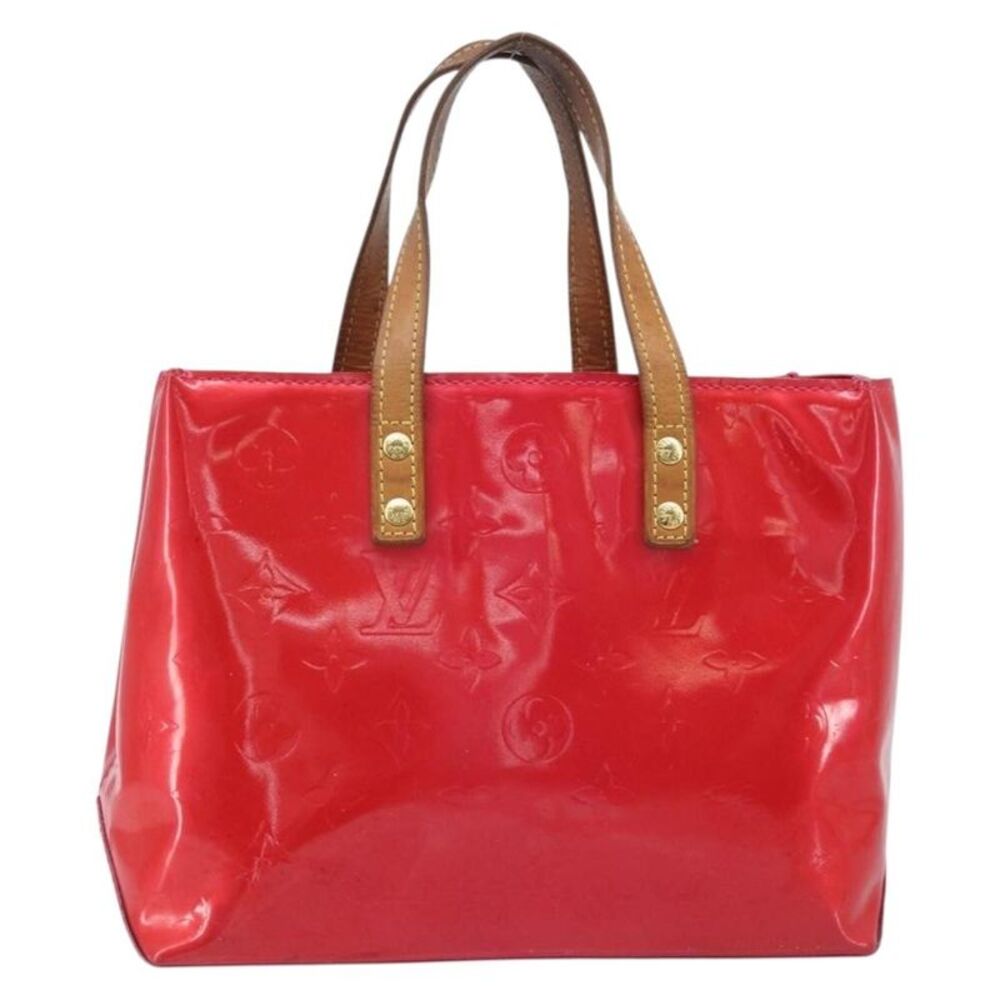 Louis Vuitton Reade Monogram Vernis Pink Patent_Leather Handbag